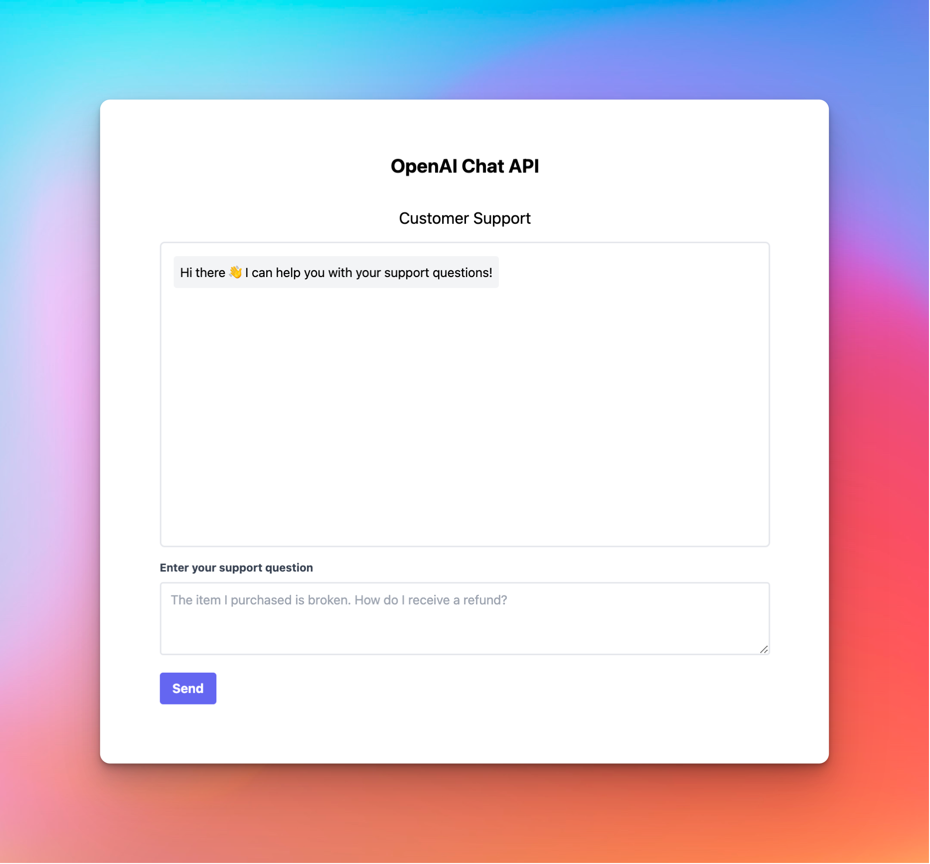 OpenAI Chat API Tutorial